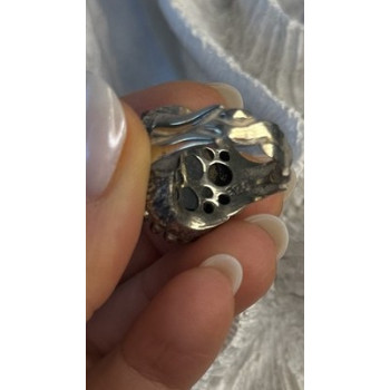 Vintage 925 Sterling Silver Sky Blue Chalcedony Ring Size 5.5