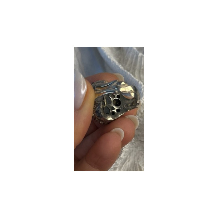 Vintage 925 Sterling Silver Sky Blue Chalcedony Ring Size 5.5