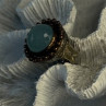 Vintage 925 Sterling Silver Sky Blue Chalcedony Ring Size 5.5