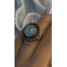 Vintage 925 Sterling Silver Sky Blue Chalcedony Ring Size 5.5