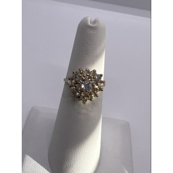 925 Sterling Silver CZ Ring Size 5.5