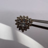 925 Sterling Silver with Gilding CZ Ring Size 5.5