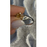 Elegant 925 Sterling Silver Yellow Citrine Ring Size 8