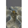 Elegant 925 Sterling Silver Yellow Citrine Ring Size 8