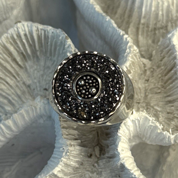 925 Sterling Silver Swirl Handcrafted Fork Ring Adjustable