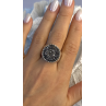 925 Sterling Silver Swirl Handcrafted Fork Ring Adjustable