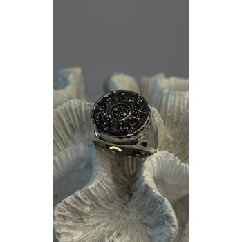 925 Sterling Silver Swirl Handcrafted Fork Ring Adjustable