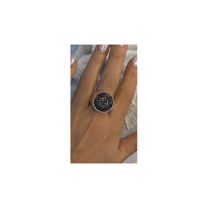 925 Sterling Silver Swirl Handcrafted Fork Ring Adjustable