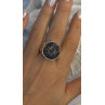 925 Sterling Silver Swirl Handcrafted Fork Ring Adjustable