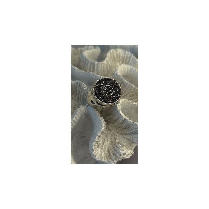 925 Sterling Silver Swirl Handcrafted Fork Ring Adjustable
