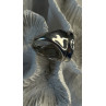 925 Sterling Silver Swirl Handcrafted Fork Ring Adjustable