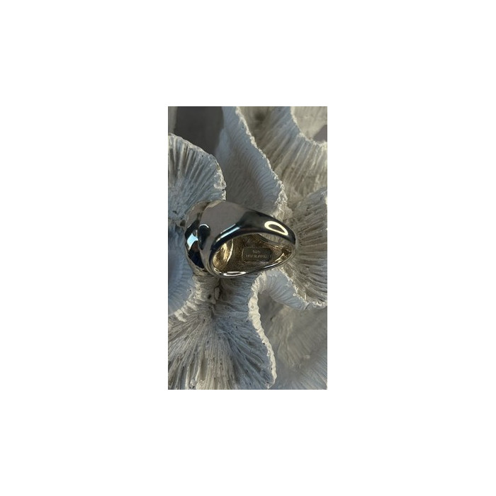 925 Sterling Silver Swirl Handcrafted Fork Ring Adjustable