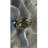 925 Sterling Silver Swirl Handcrafted Fork Ring Adjustable