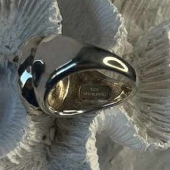 925 Sterling Silver Swirl Handcrafted Fork Ring Adjustable