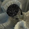925 Sterling Silver Swirl Handcrafted Fork Ring Adjustable