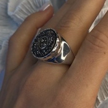 925 Sterling Silver Swirl Handcrafted Fork Ring Adjustable