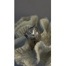 Unisex 925 Sterling Silver Trillion-Cut Simulated Diamond Cz Stones Ring Size 10
