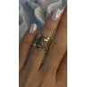 925 Sterling Silver Blue & White Diamonds Ring Size 7