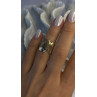 925 Sterling Silver Blue & White Diamonds Ring Size 7