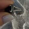 Marc 925 Sterling Silver Black Onyx Ring Size 8