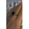 Marc 925 Sterling Silver Black Onyx Ring Size 8