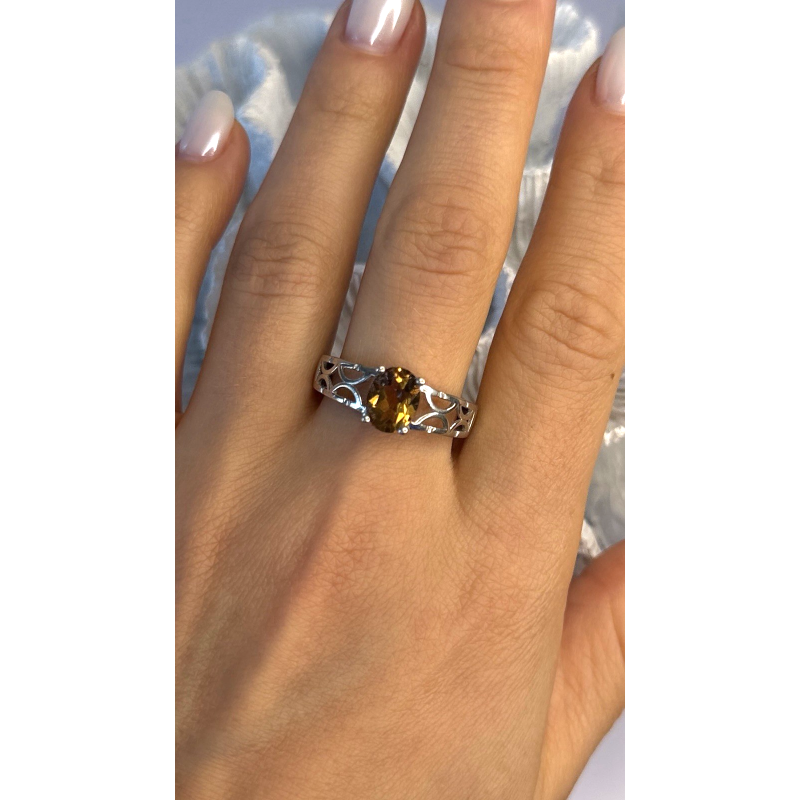 925 Sterling Silver Mystic Sunrise Topaz Ring Size 11.5