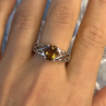 925 Sterling Silver Mystic Sunrise Topaz Ring Size 11.5