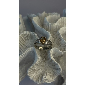 925 Sterling Silver Mystic Sunrise Topaz Ring Size 11.5