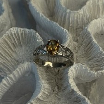 925 Sterling Silver Mystic Sunrise Topaz Ring Size 11.5
