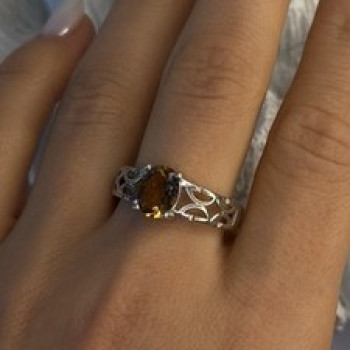 925 Sterling Silver Mystic Sunrise Topaz Ring Size 11.5