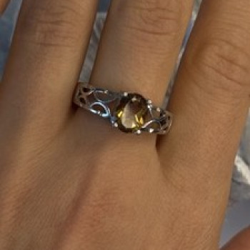 925 Sterling Silver Mystic Sunrise Topaz Ring Size 11.5