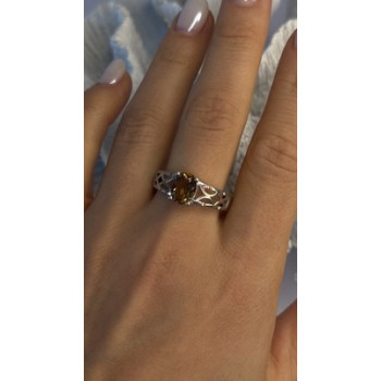 925 Sterling Silver Mystic Sunrise Topaz Ring Size 11.5