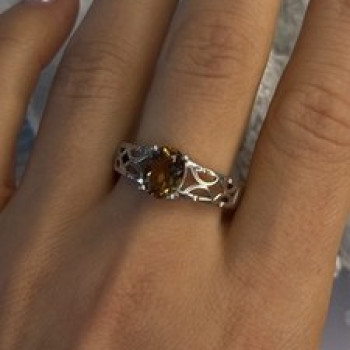 925 Sterling Silver Mystic Sunrise Topaz Ring Size 11.5
