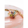 10K Yellow Gold Amethyst, Garnet, Topaz, Peridot & Diamond Ring Size 6.25