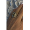 Vintage Style 925 Sterling Silver Quartz Stone Ring Size 6