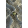 925 Sterling Silver & 10K yellow Gold Part Peridot & Diamonds Ring Size 7