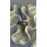 Spinner 925 Sterling Silver White Colorless Topaz Ring Size 7