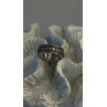 Spinner 925 Sterling Silver White Colorless Topaz Ring Size 7