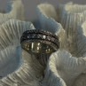 Spinner 925 Sterling Silver White Colorless Topaz Ring Size 7