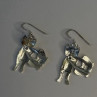 Dangle 925 Sterling Silver Cat Earrings Head allows for movement