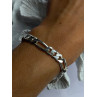 Mens 925 Sterling Silver Bracelet Length 9
