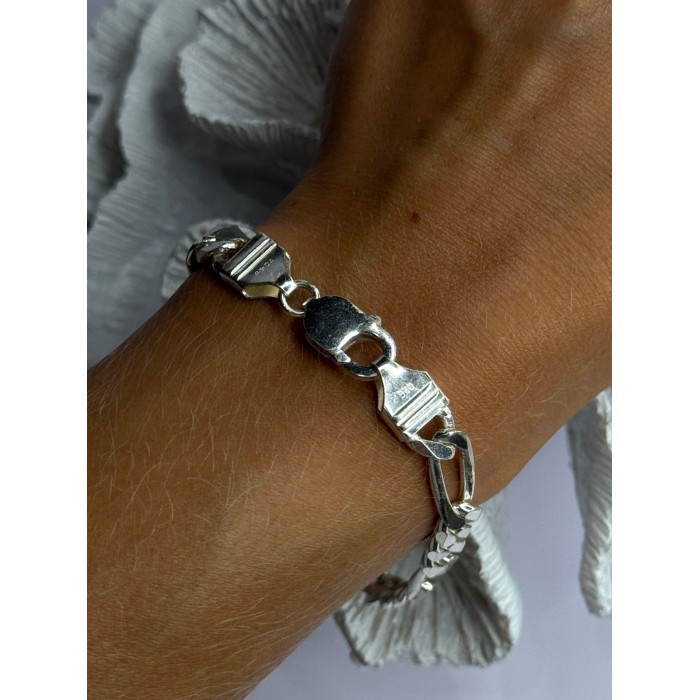 Mens 925 Sterling Silver Bracelet Length 9