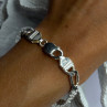 Mens 925 Sterling Silver Bracelet Length 9