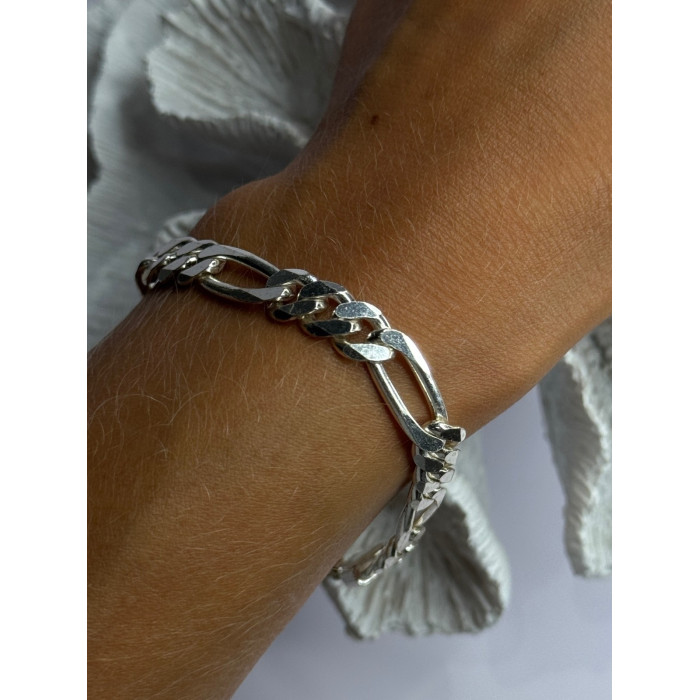 Mens 925 Sterling Silver Bracelet Length 9