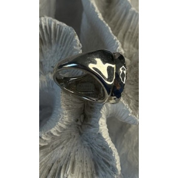 Michael Dawkins Starry Night 925 Sterling Silver Black Druzy Quartz Ring Size 9