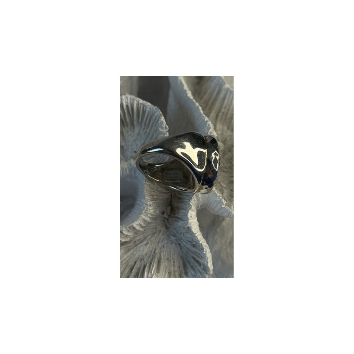 Michael Dawkins Starry Night 925 Sterling Silver Black Druzy Quartz Ring Size 9
