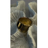 Elegant Italy Milor 925 Sterling Silver Gold Plated Ring Size 6