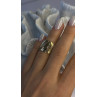 Elegant Italy Milor 925 Sterling Silver Gold Plated Ring Size 6