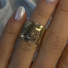Elegant Italy Milor 925 Sterling Silver Gold Plated Ring Size 6