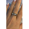 Vintage 925 Sterling Silver & 10K yellow Gold Rope Twist Ring Size 8.5